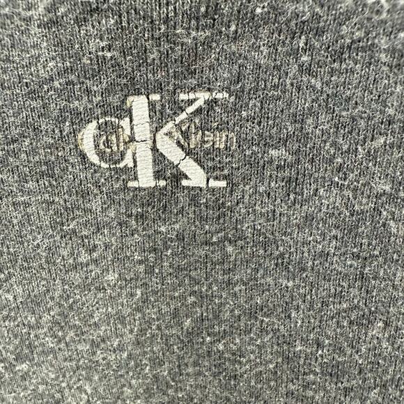 Calvin Klein Open Front Cardigan Sweater Gray Long Sleeve Women’s Large Soft Kni - Picture 9 of 10